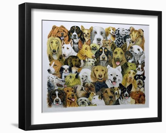 Dog Friends-Pat Scott-Framed Giclee Print