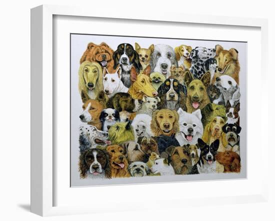 Dog Friends-Pat Scott-Framed Giclee Print