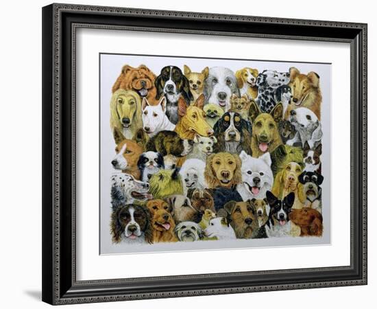 Dog Friends-Pat Scott-Framed Giclee Print