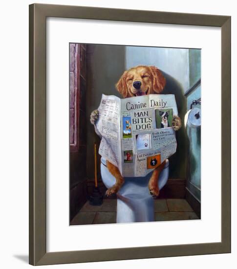 Dog Gone Funny-Lucia Heffernan-Framed Art Print