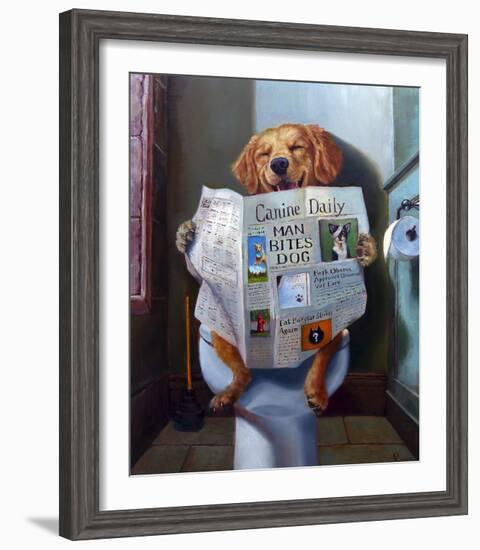 Dog Gone Funny-Lucia Heffernan-Framed Art Print