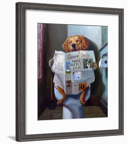 Dog Gone Funny-Lucia Heffernan-Framed Art Print