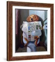 Dog Gone Funny-Lucia Heffernan-Framed Art Print