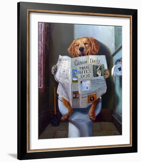 Dog Gone Funny-Lucia Heffernan-Framed Art Print