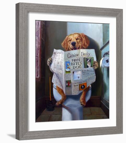 Dog Gone Funny-Lucia Heffernan-Framed Art Print