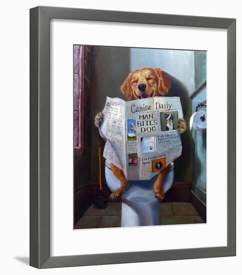 Dog Gone Funny-Lucia Heffernan-Framed Art Print