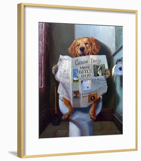 Dog Gone Funny-Lucia Heffernan-Framed Art Print