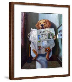 Dog Gone Funny-Lucia Heffernan-Framed Art Print