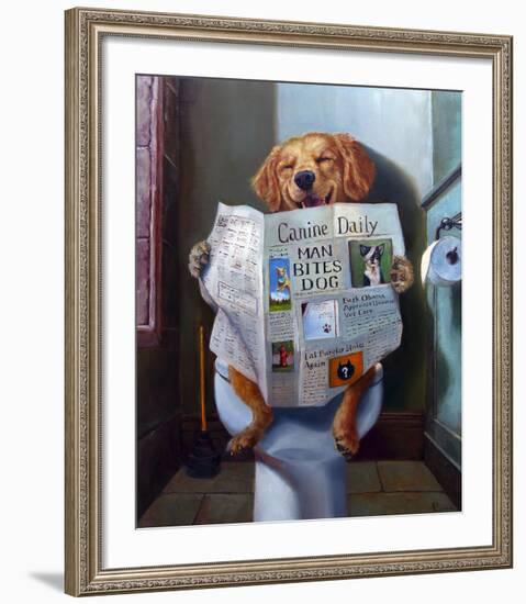 Dog Gone Funny-Lucia Heffernan-Framed Art Print