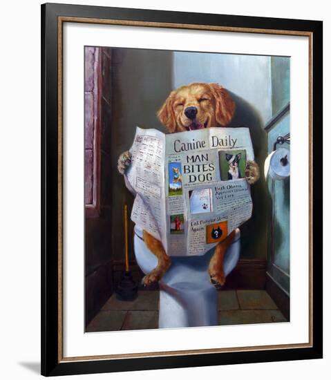 Dog Gone Funny-Lucia Heffernan-Framed Art Print