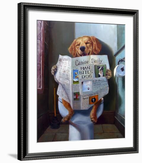 Dog Gone Funny-Lucia Heffernan-Framed Art Print