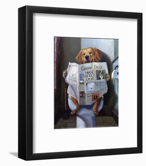 Dog Gone Funny-Lucia Heffernan-Framed Art Print