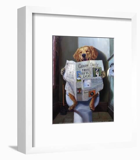 Dog Gone Funny-Lucia Heffernan-Framed Art Print