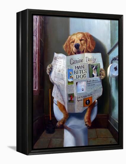 Dog Gone Funny-Lucia Heffernan-Framed Stretched Canvas