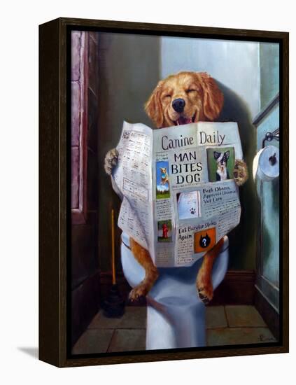 Dog Gone Funny-Lucia Heffernan-Framed Stretched Canvas