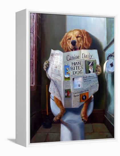 Dog Gone Funny-Lucia Heffernan-Framed Stretched Canvas