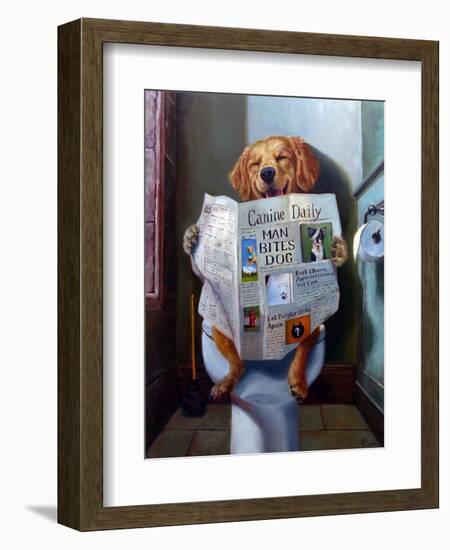 Dog Gone Funny-Lucia Heffernan-Framed Art Print