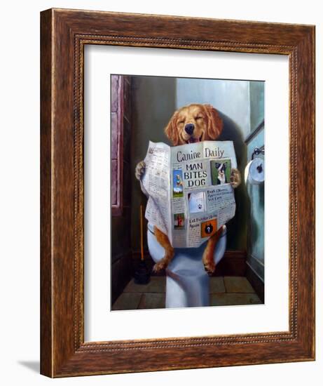 Dog Gone Funny-Lucia Heffernan-Framed Art Print