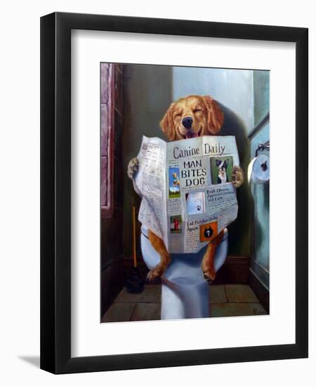 Dog Gone Funny-Lucia Heffernan-Framed Art Print