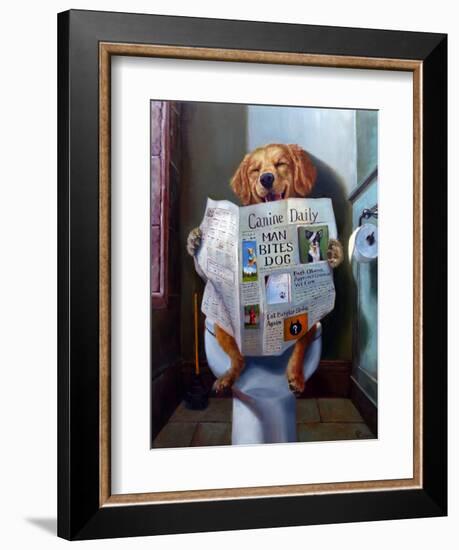 Dog Gone Funny-Lucia Heffernan-Framed Art Print