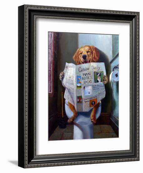 Dog Gone Funny-Lucia Heffernan-Framed Art Print