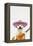 Dog Guitarist-Tai Prints-Framed Stretched Canvas