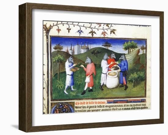 Dog-Headed Men, Late 13th Century-null-Framed Giclee Print