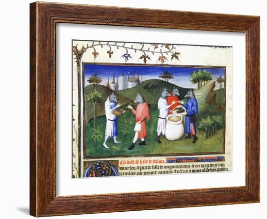 Dog-Headed Men, Late 13th Century-null-Framed Giclee Print