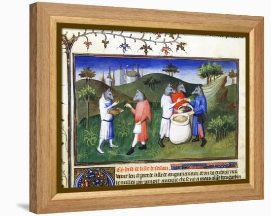 Dog-Headed Men, Late 13th Century-null-Framed Premier Image Canvas