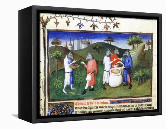 Dog-Headed Men, Late 13th Century-null-Framed Premier Image Canvas