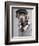 Dog in sweater and cap-Justin Paget-Framed Photographic Print