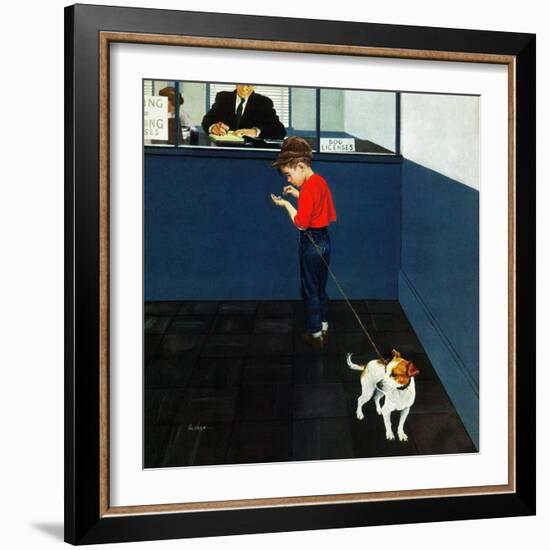 "Dog License", June 21, 1952-George Hughes-Framed Giclee Print