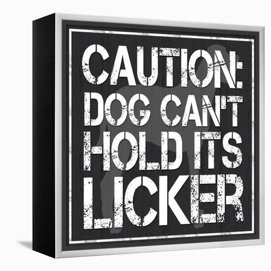 Dog Licker 2-Lauren Gibbons-Framed Stretched Canvas