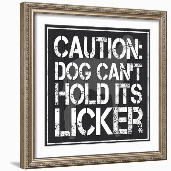 Dog Licker 2-Lauren Gibbons-Framed Art Print