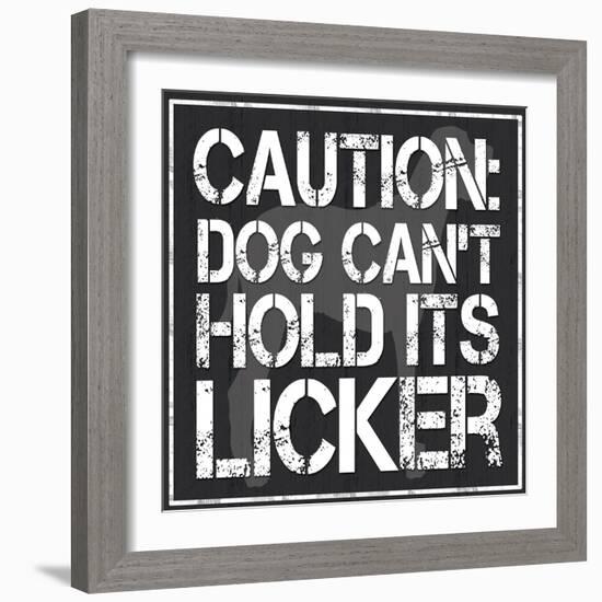 Dog Licker 2-Lauren Gibbons-Framed Art Print