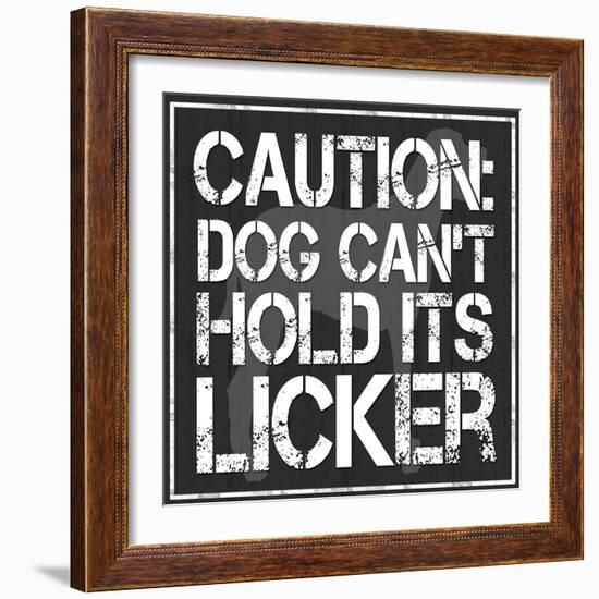 Dog Licker 2-Lauren Gibbons-Framed Art Print