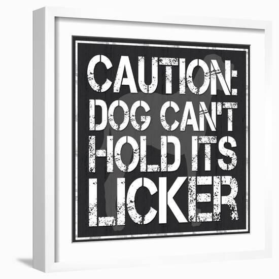 Dog Licker 2-Lauren Gibbons-Framed Art Print