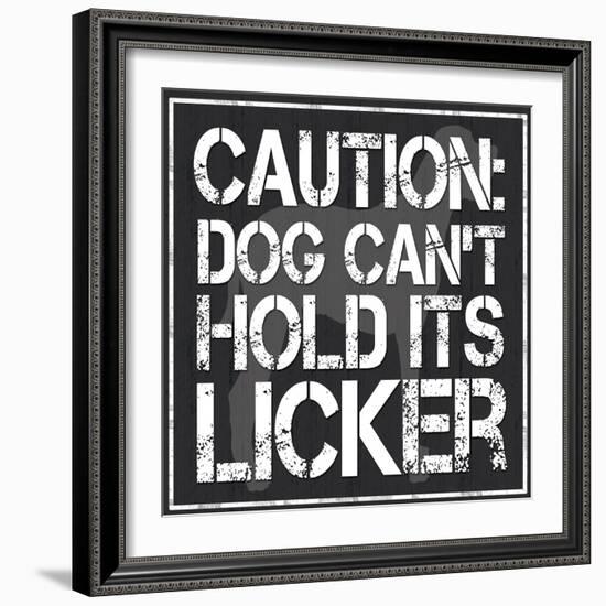 Dog Licker 2-Lauren Gibbons-Framed Art Print