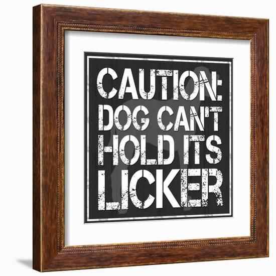 Dog Licker 2-Lauren Gibbons-Framed Art Print