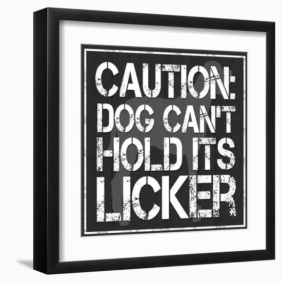 Dog Licker 2-Lauren Gibbons-Framed Art Print