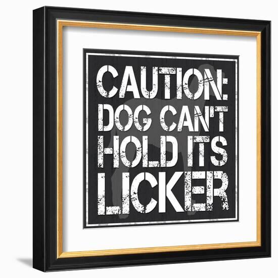 Dog Licker 2-Lauren Gibbons-Framed Art Print