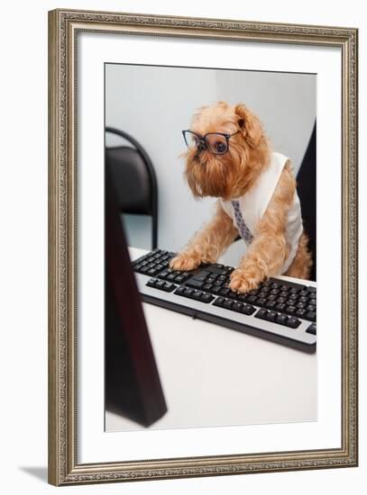 Dog Manager-Okssi-Framed Photographic Print