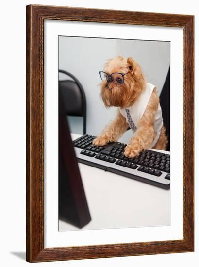 Dog Manager-Okssi-Framed Photographic Print