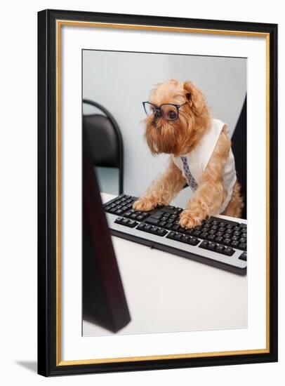 Dog Manager-Okssi-Framed Photographic Print