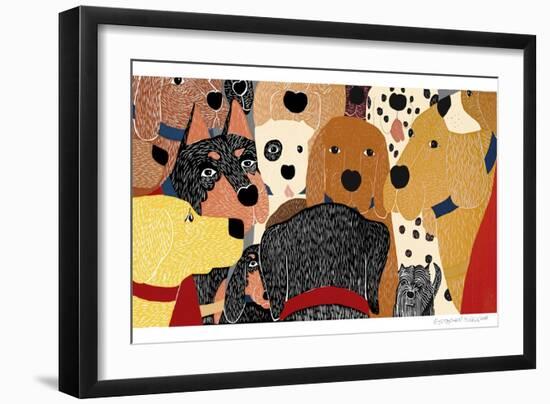 Dog Meeting-Stephen Huneck-Framed Giclee Print