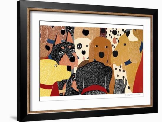 Dog Meeting-Stephen Huneck-Framed Giclee Print