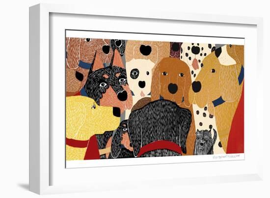 Dog Meeting-Stephen Huneck-Framed Giclee Print