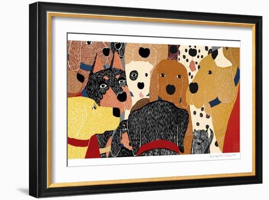 Dog Meeting-Stephen Huneck-Framed Giclee Print