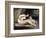 Dog Naked Woman. Portrait of Leontine Renaude. Painting by Gustave Courbet (1819-1877), 1861. Oil O-Gustave Courbet-Framed Giclee Print