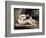 Dog Naked Woman. Portrait of Leontine Renaude. Painting by Gustave Courbet (1819-1877), 1861. Oil O-Gustave Courbet-Framed Giclee Print